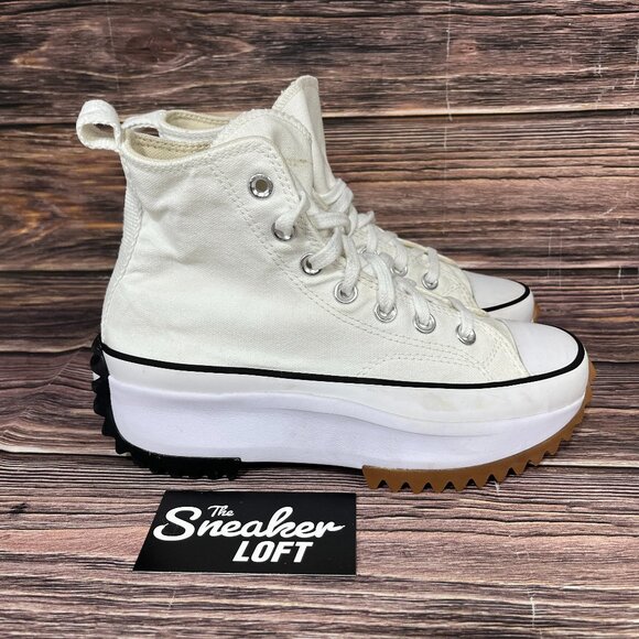 Converse Chuck Taylor Women's Run Star Hike Platform White Shoes - Picture 1 of 8